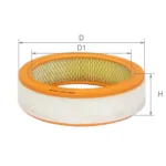 Фільтр повітряний ALPHA FILTER ВАЗ 2101/21099, 2115, 2110 карбюратор, АЗЛК, ЗАЗ 1102, Іж з войлоком, в упаковці (AF 0102)