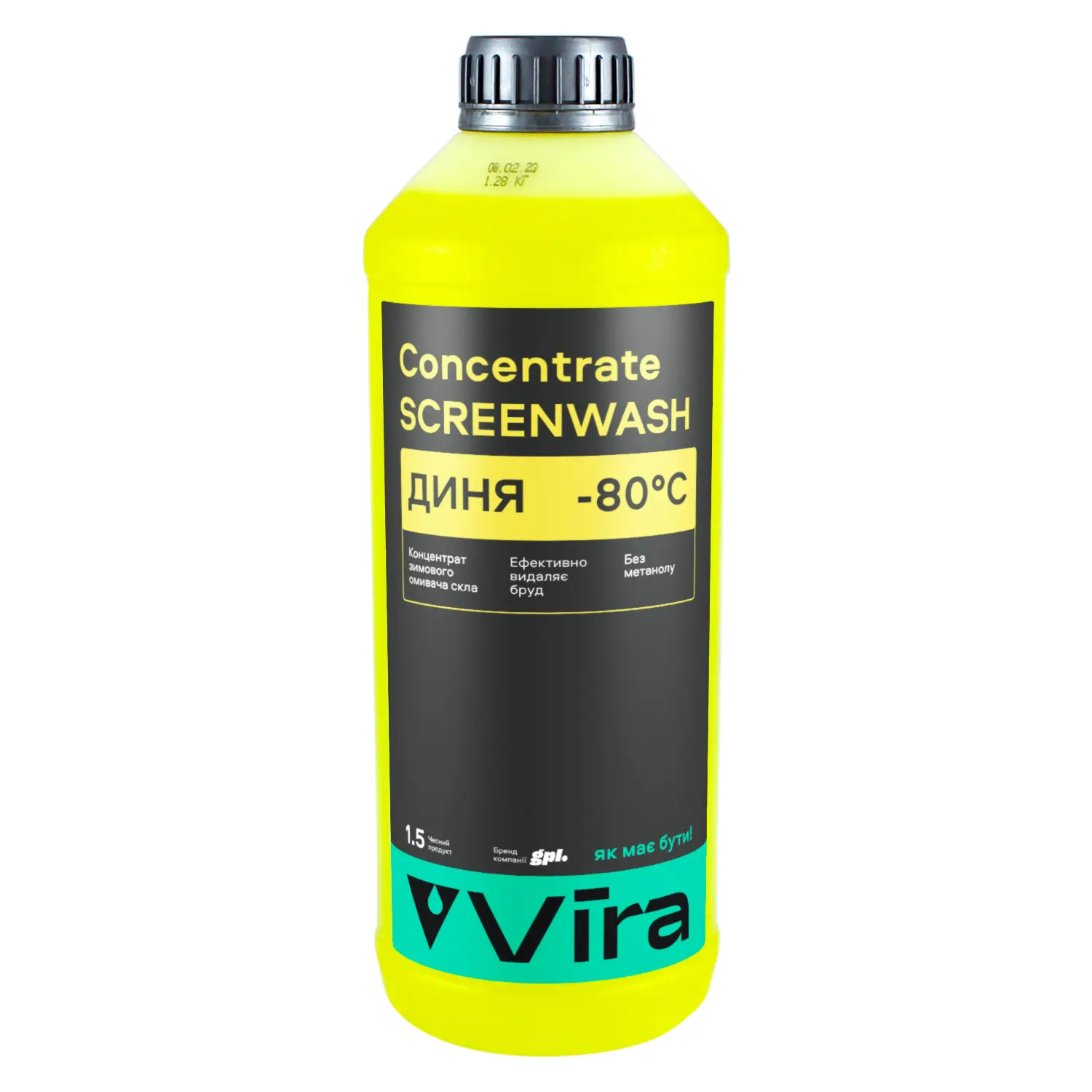 Омивач скла зимовий VIRA -80 °С "Диня" концентрат 1,5 л (VI0502)