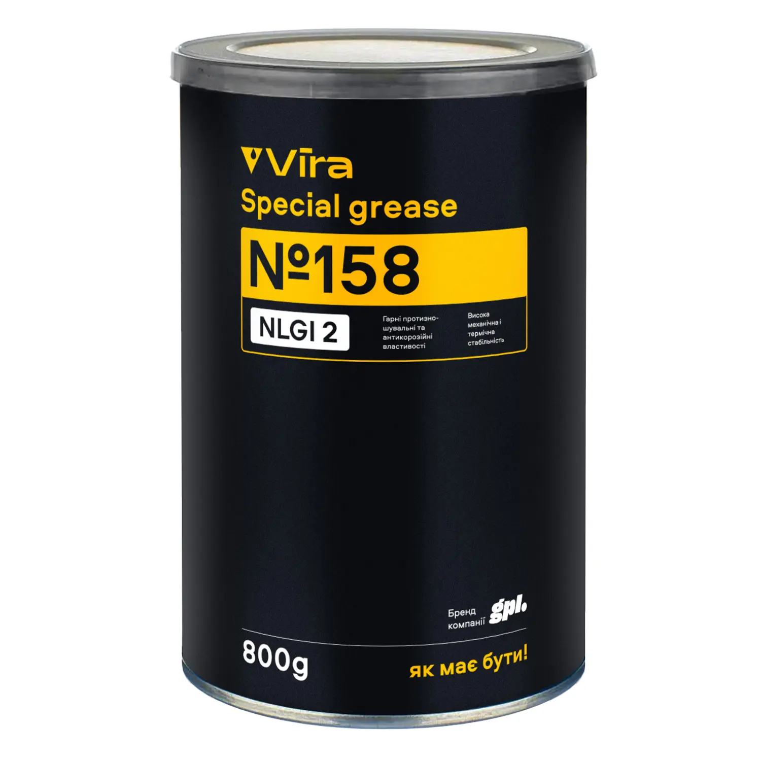 Мастило для вальниці VIRA № 158 пластичне літієве синє 800 г (VI0603)