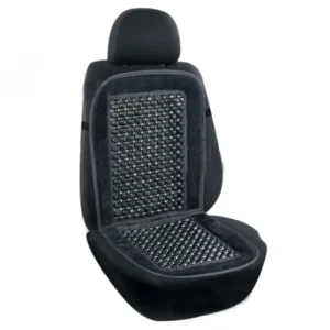 Накидка з масажною кісточкою Elegant для автомобільного сидіння велюр 41,5 см х 89 см чорна (EL 100 658)