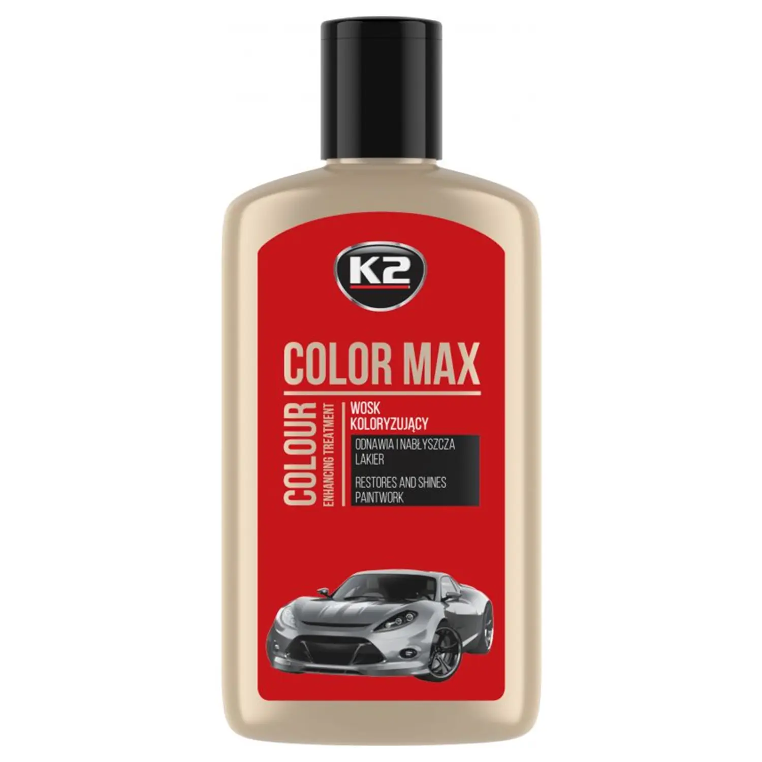Поліроль восковий для кузова червоний 250 мл K2 Max Color (K020RED)