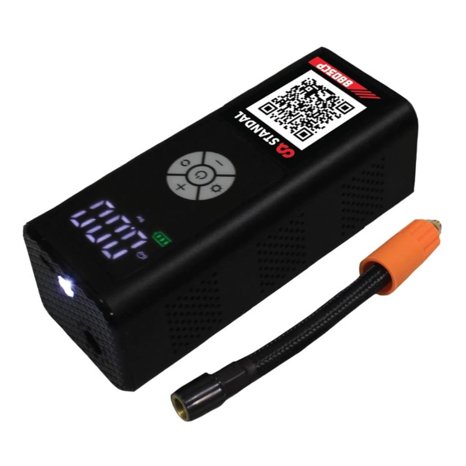 Компресор повітряний автомобільний STANDAL 10 Атм цифровий USB-C з ліхтарем, трубка 14 см, 15 л/хв (STD 8803CP)