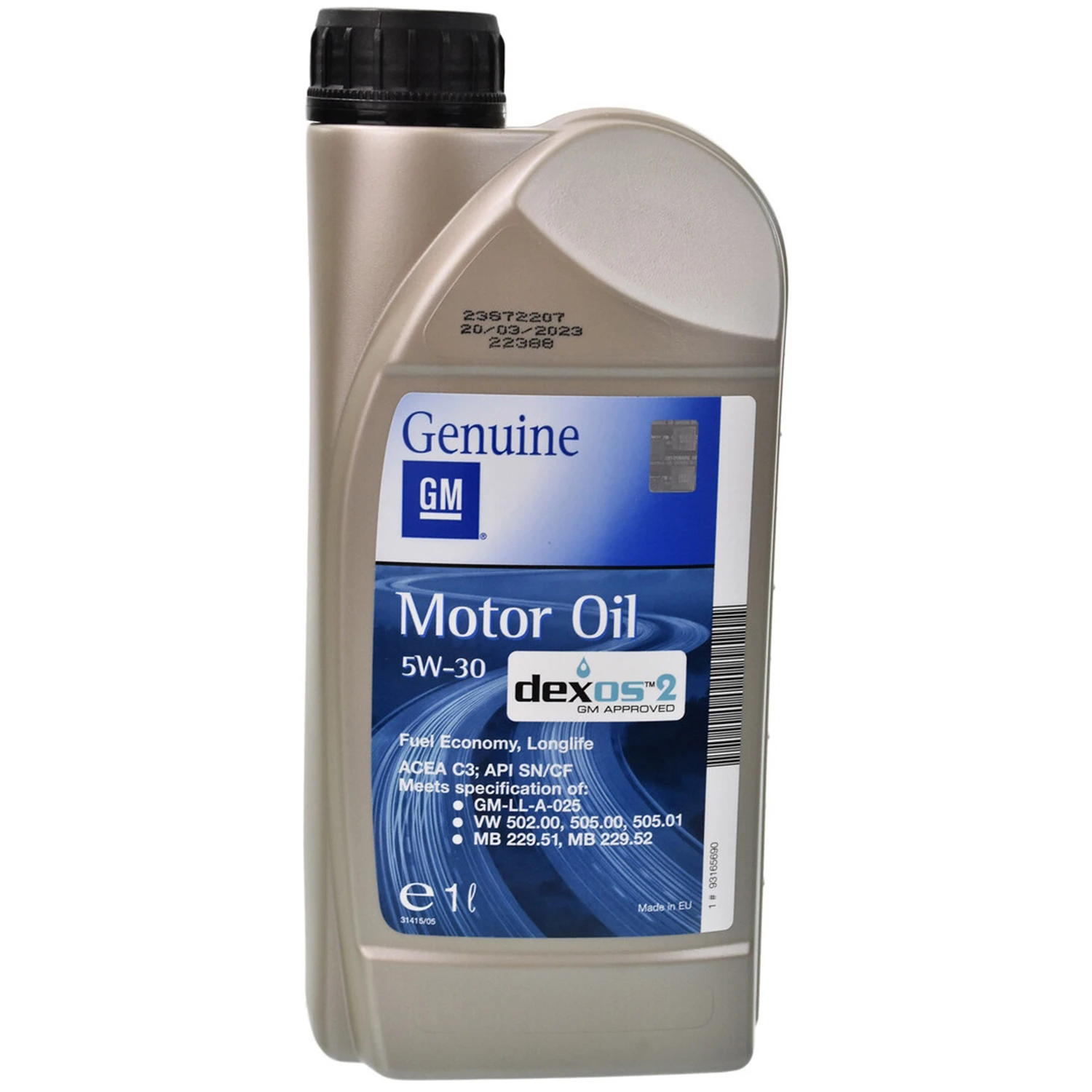 Олива моторна GENERAL MOTORS Dexos 5W-30 1 л (93165690)
