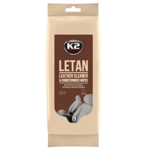 Серветки вологі для очищення шкіряної оббивки 24 шт K2 Letan Leather (K210)