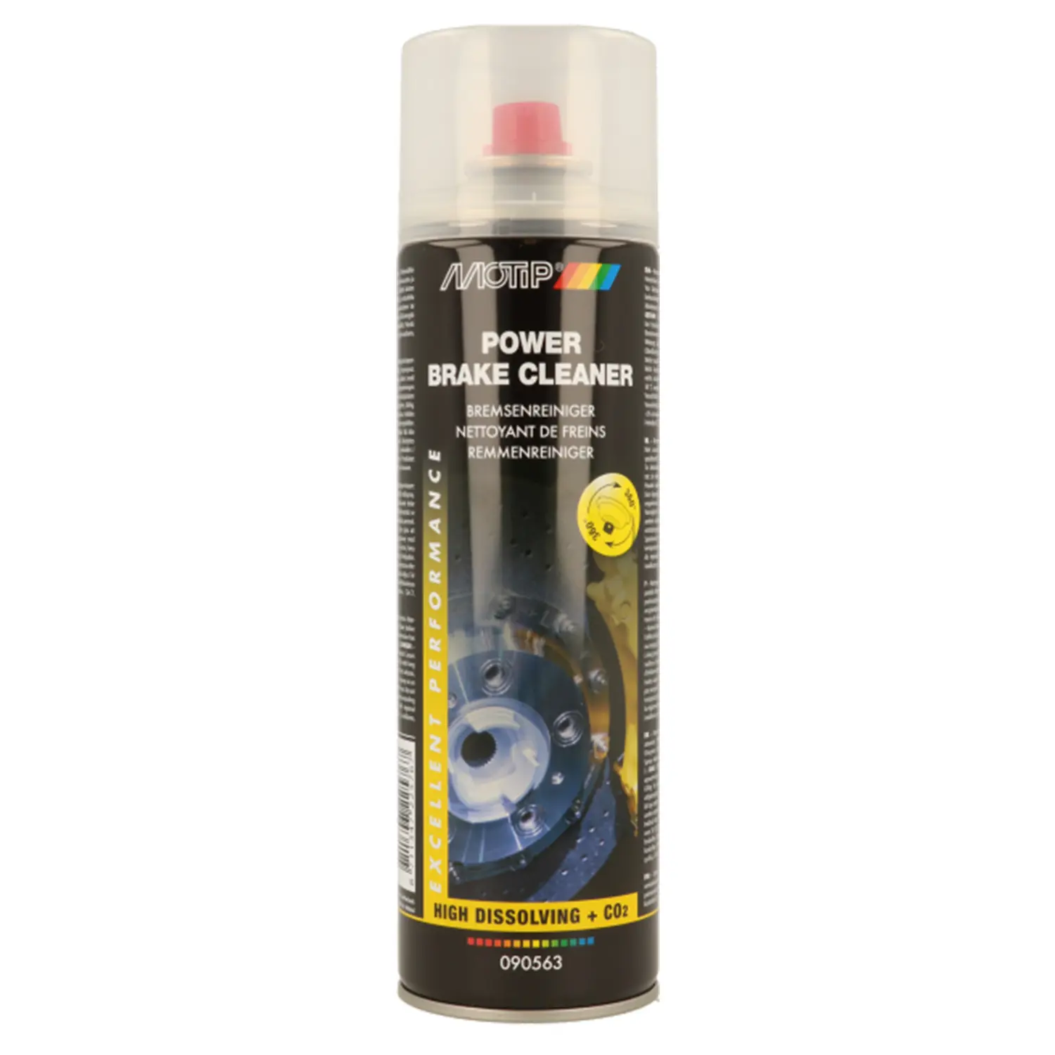 Очищувач для гальмівної системи MOTIP Brake Cleaner аерозоль 500 мл (090563BS)