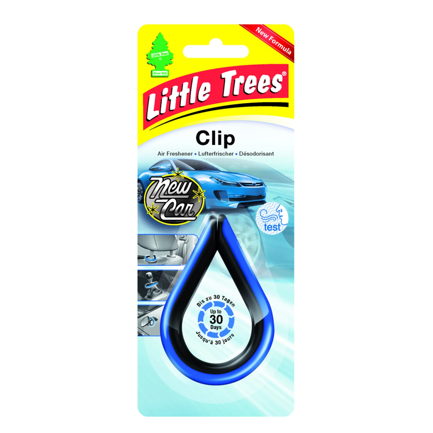 Ароматизатор для салону авто Little Trees Clip "Нове авто" 30 г (9748.1)