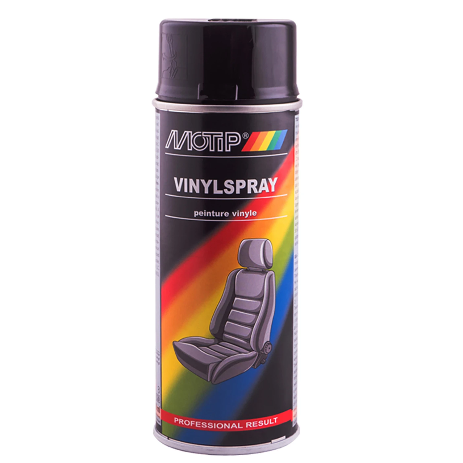 Фарба для шкіри та вінілу MOTIP Leather & Vinyl Paint чорна аерозоль 400 мл (04066)