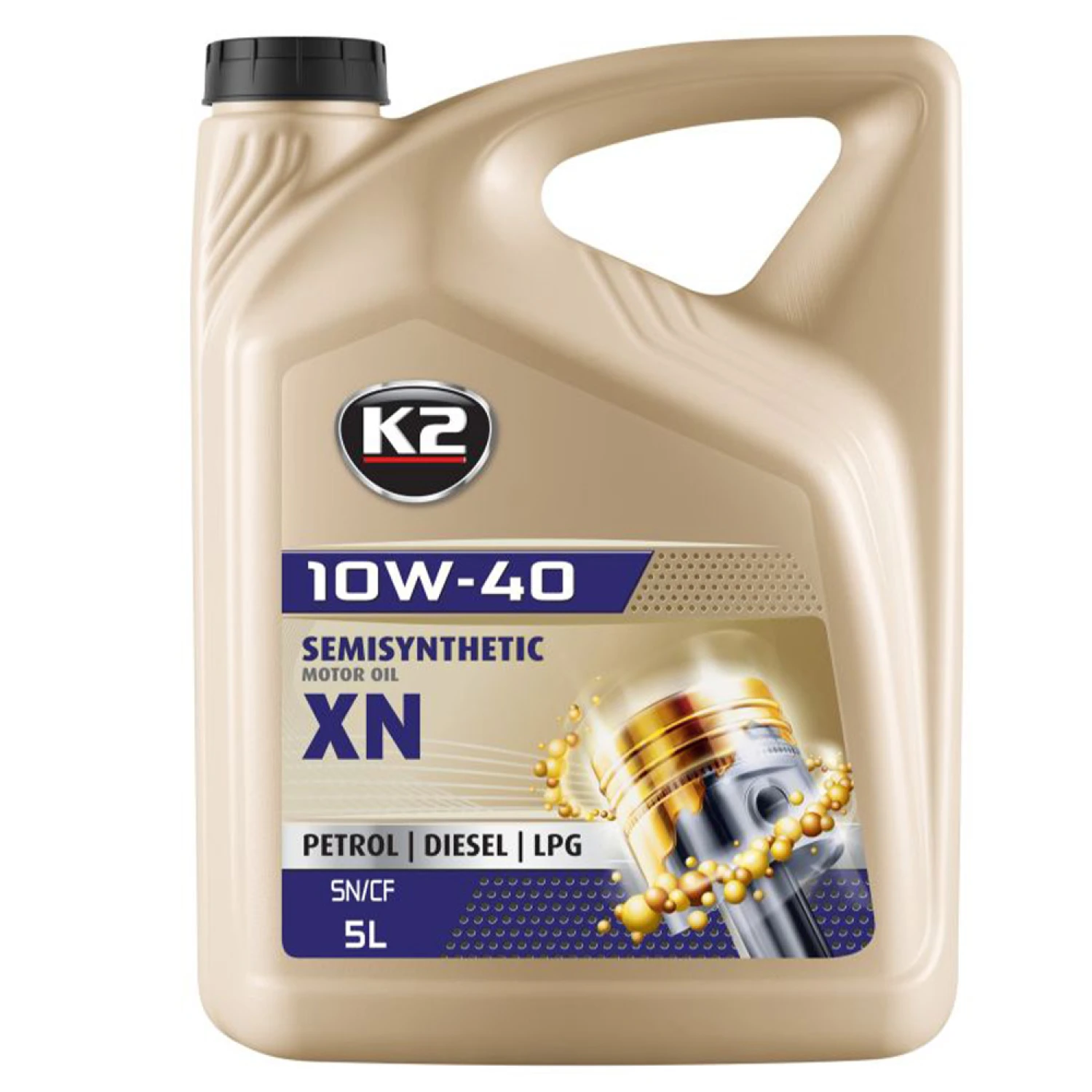 Олива моторна K2 Semisynthetic OIL XN 10W-40 5 л (O2075E)