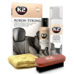 Набір для догляду за шкіряною оббивкою К2 Auron Strong Set з щіткою та мікрофіброю (G421)