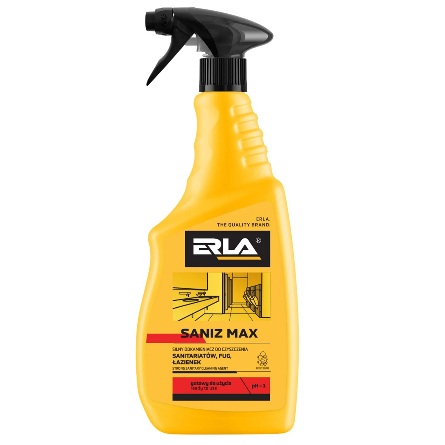 Очищувач для ванних кімнат ERLA Saniz Max 750 мл (R3011)