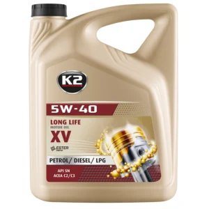 Олива моторна K2 Synthetic Motor Oil XV-C3 5W-40 5 л (O1225E)