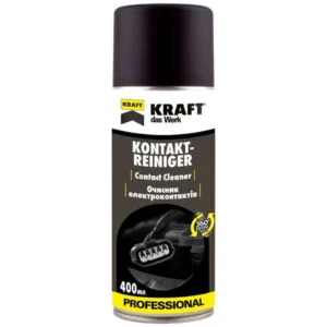Очищувач для електроконтактів KRAFT Contact Cleaner аерозоль 400 мл (KF014)