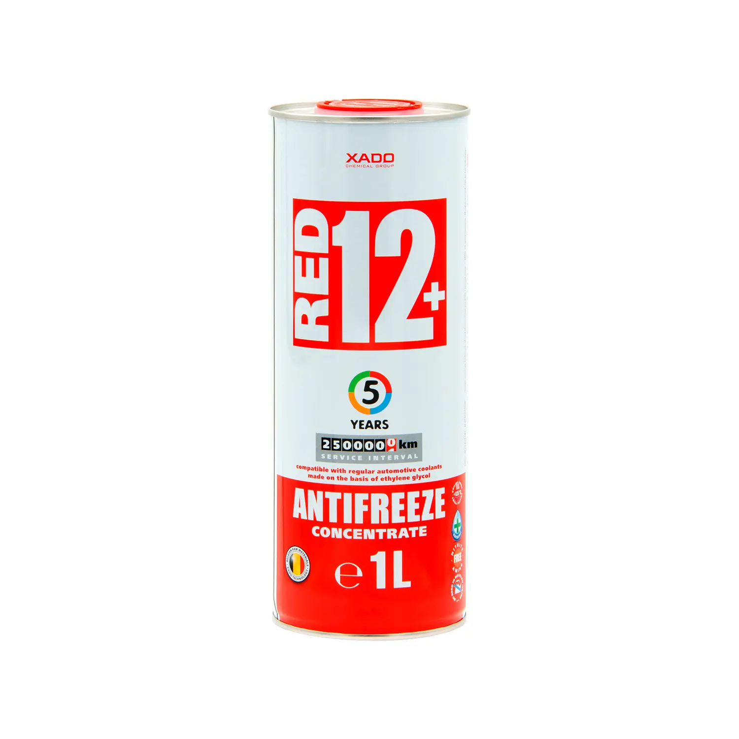 Рідина охолоджуюча XADO Antifreeze Red 12+ концентрат 1 л (XA 50001_1)
