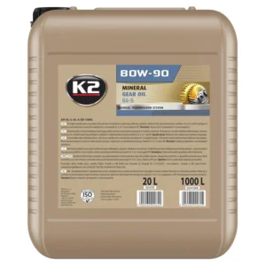 Олива трансмісійна 80W-90 GL-5 K2 Mineral Gear Oil 20л (O55420E)