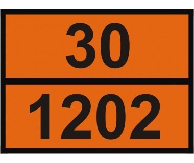 Інформаційна табличка ADR "Дизель 30-1202" Bicma Цинк Італія (2602991101)