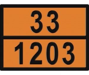 Інформаційна табличка ADR "Бензин 33-1203" Bicma Цинк Італія (2602991102)