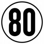 Ограничиние скорости 80 км D=20см Цинк Украина (2603300100)
