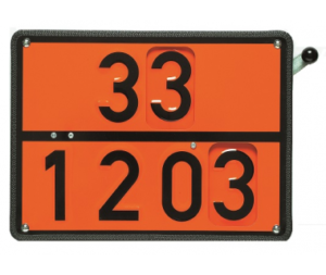 Інформаційна табличка з перемикачем ADR "Дизель 30-1202/Бензин 33-1203" Bicma Нерж Італія (2601391452)
