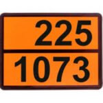 Информационная табличка ADR "Жидкий кислород 225-1073" Bicma Bicma Цинк Италия (2602991111)