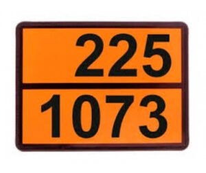 Інформаційна табличка ADR "Рідкий кисень 225-1073" Bicma Цинк Італія (2602991111)