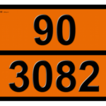 Інформаційна табличка ADR "Рідка речовина відходи 90-3082" Bicma Цинк Італія (2602991147)
