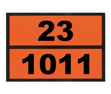 Інформаційна табличка ADR "Бутан 23-1011" Bicma Цинк Італія (2602991113)