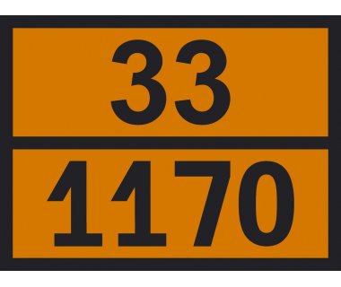 Інформаційна табличка ADR "Спирт етиловий 33-1170" Bicma Цинк Італія (2602991756)