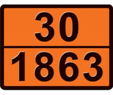 Информационная табличка ADR "Авиационное топливо 30-1863" Bicma Bicma Цинк Италия (2601391117)