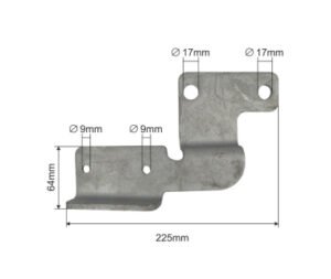 Кронштейн для храпового механизма левый Schmitz 1116084 SCHMITZ (981089)