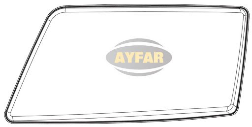 Стекло левой фары MAN TGX Ayfar Турция (2404500321)