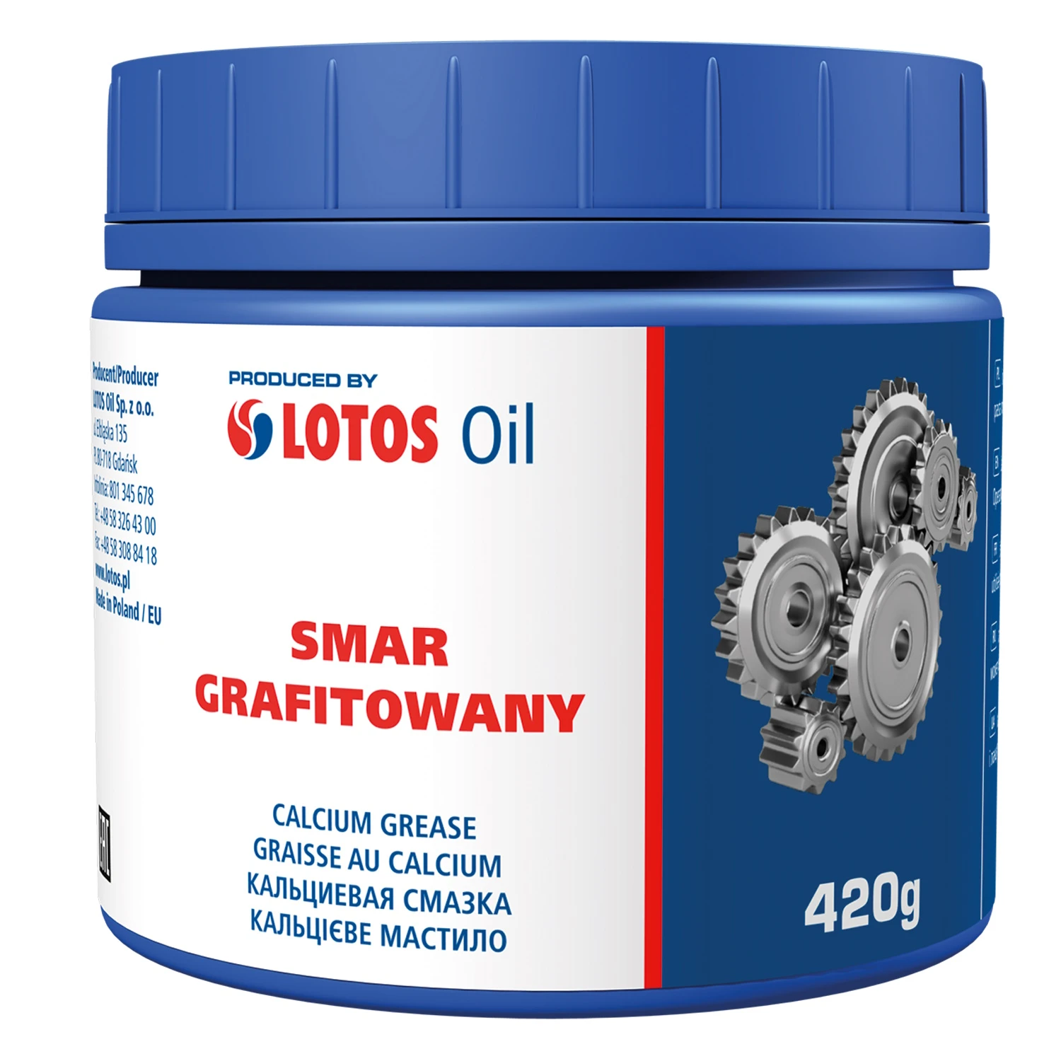 Мастило універсальне LOTOS Graphitic пластичне графітне чорне 420 г (WR-4204870-000)