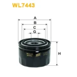 Фільтр оливи WIX FILTERS Iveco Daily V/Ecodaily, Fiat Ducato 2007 (WL7443)