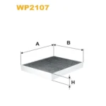 Фільтр салону WIX FILTERS Opel Meriva B, Vauxhall Meriva B (WP2107)