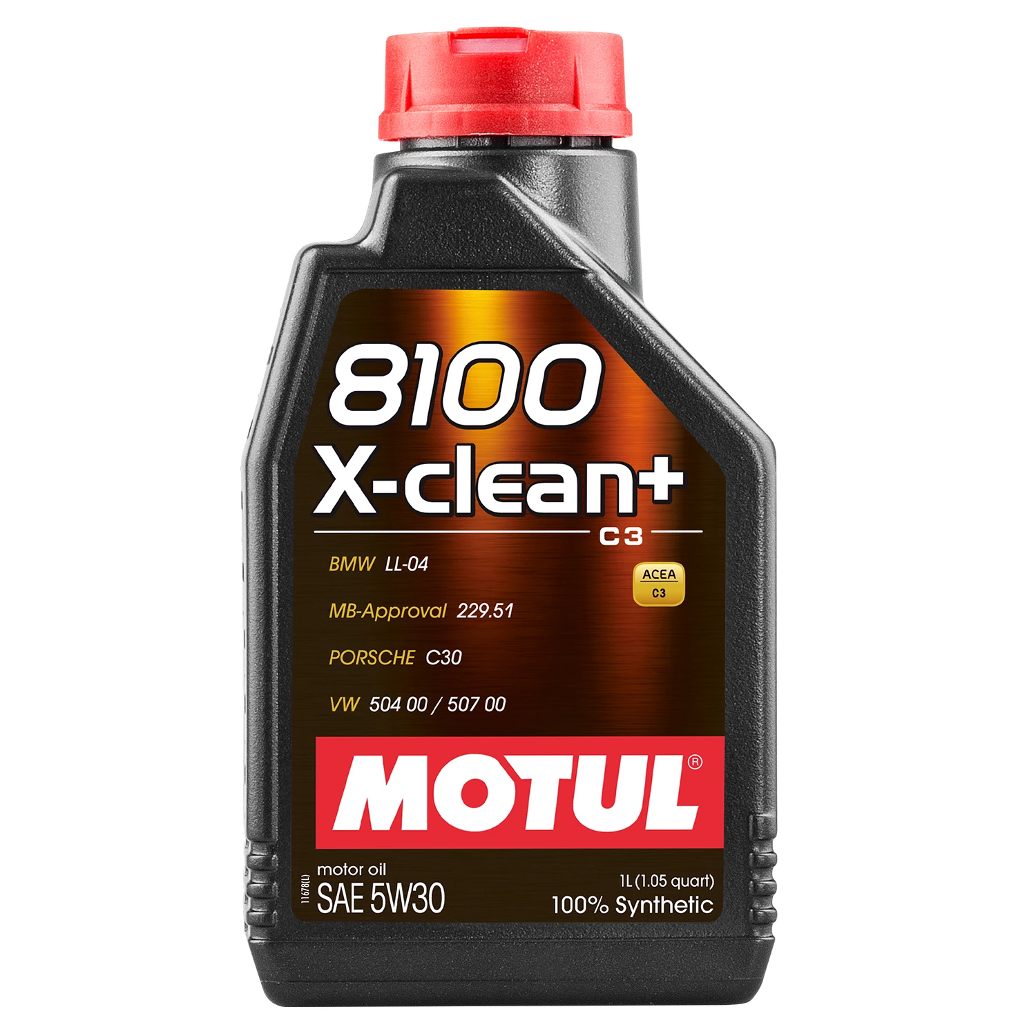 Олива моторна MOTUL 8100 X-clean+ C3 5W-30 1 л (106376/854711)