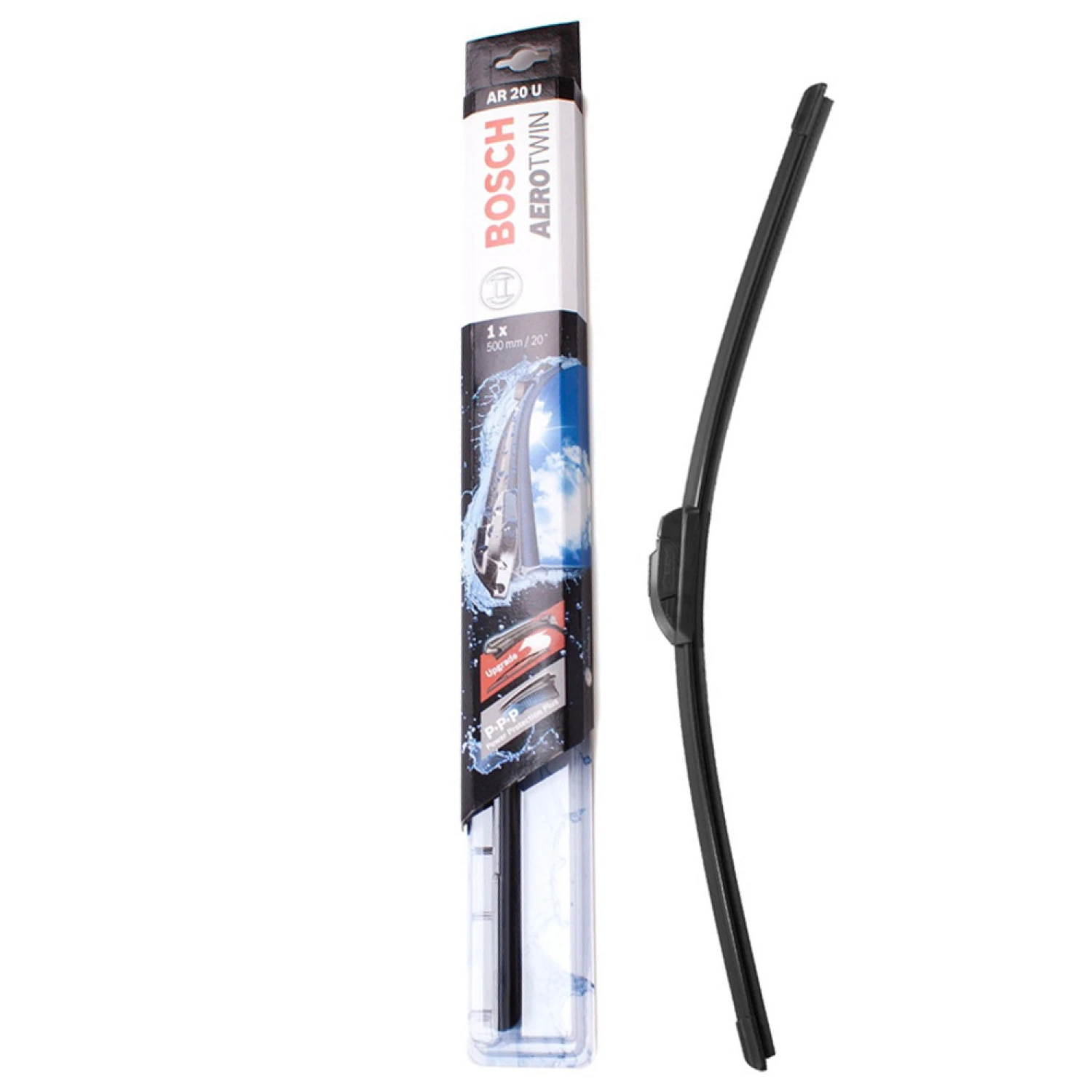 Щітка склоочисника BOSCH Aerotwin безкаркасна гачок 500 мм - 20" передня (3397008535)