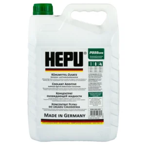Рідина охолоджуюча HEPU Антифриз -38 °C G11 зелена концентрат 5 л (P999-GRN-005)