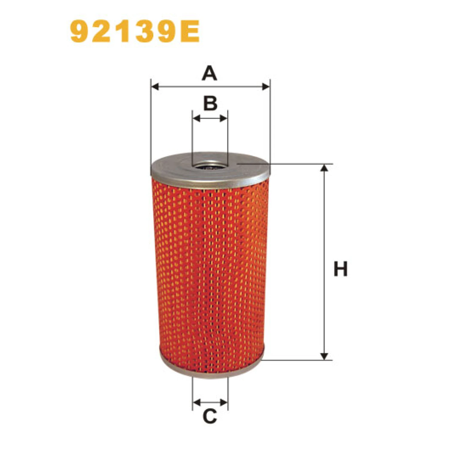 Фільтр оливи WIX FILTERS ГАЗ-53 (аналог МЕ-003) Ікарус висота 195 мм (92139E)