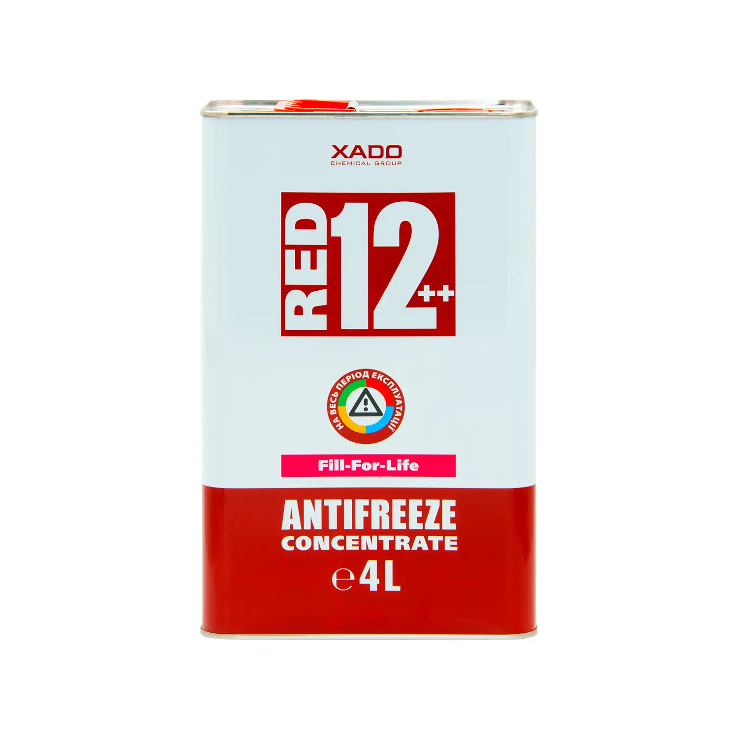 Рідина охолоджуюча XADO Antifreeze Red 12++ концентрат 4 л (XA 50308_1)