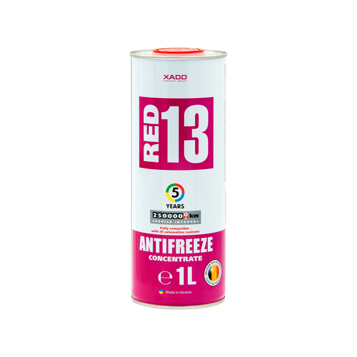 Рідина охолоджуюча XADO Antifreeze Red 13 концентрат 1 л (ХА 50012)