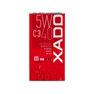 Олива моторна XADO 5W-40 C3 Red Boost синтетична 5 л (XA 26322)