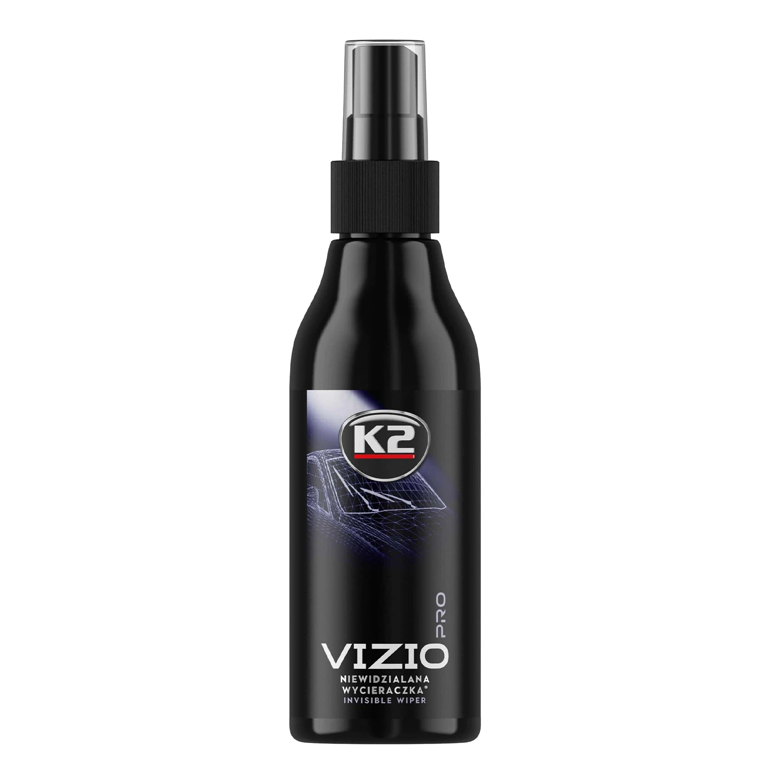 Засіб для скла антидощ K2 Vizio Pro з аплікатором та мікрофіброю пляшка з розпилювачем 150 мл (D4028)