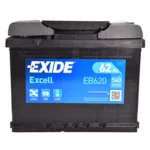 Акумулятор EXIDE Excell 12V 62Ah 540A R+ 242 мм х 175 мм х 190 мм (EB620)
