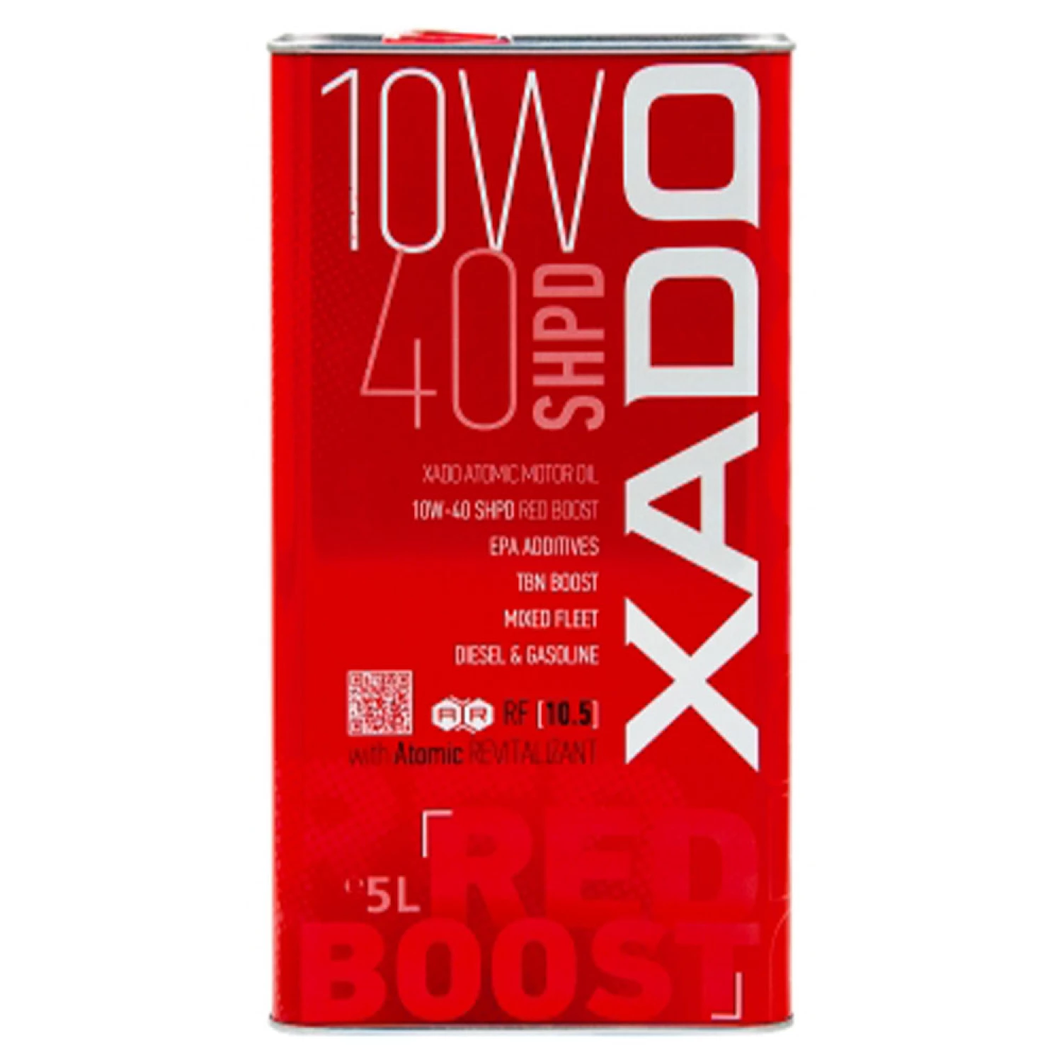 Олива моторна XADO 10W-40 SHPD (SL/CI-4) Red Boost напівсинтетична 5 л (XA 26349)