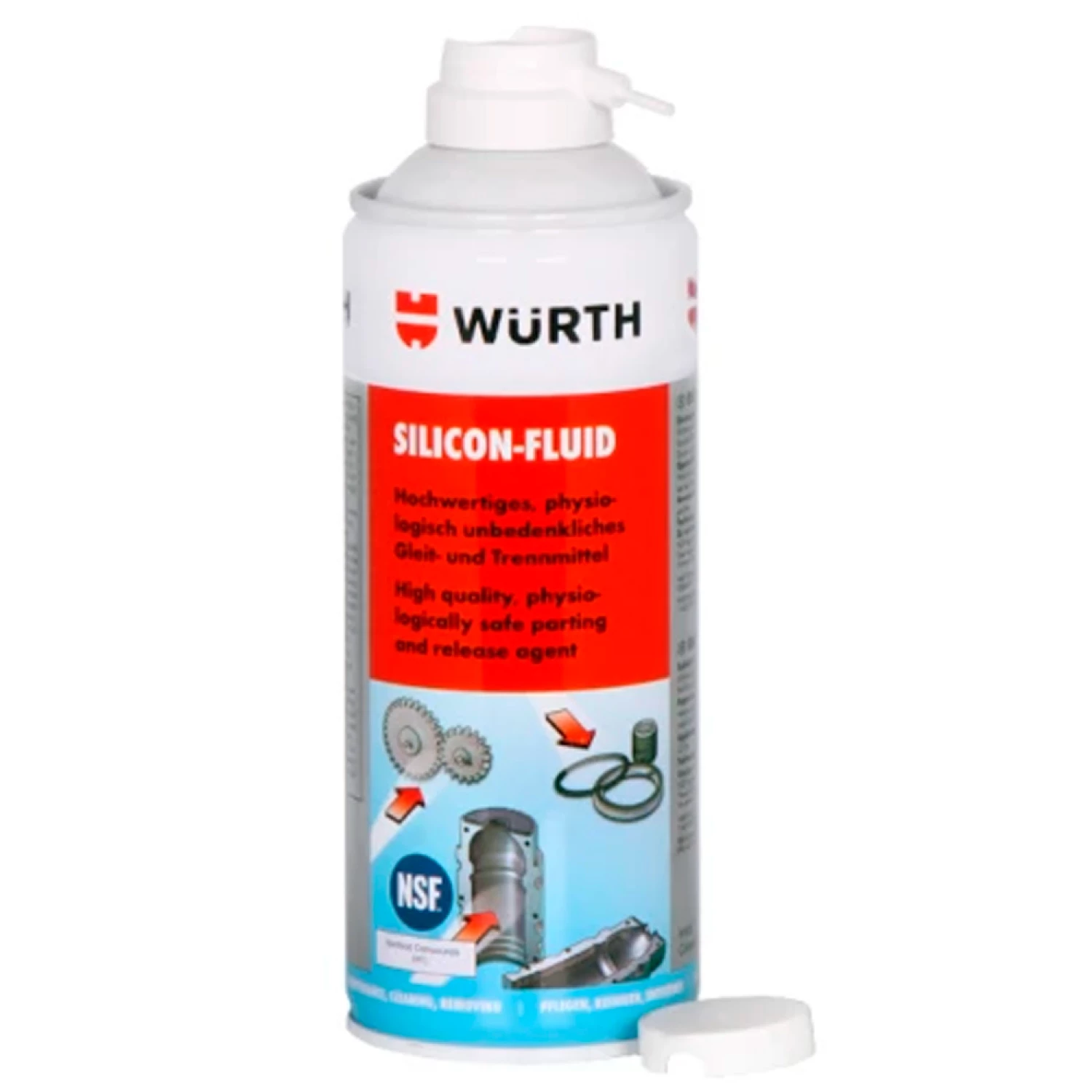 Мастило WURTH Silicon Fluid Safe-Food 400 мл (0893221000)
