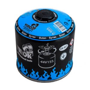 Балон газовий 1-разовий з різьбою (7/16) 450g/900ml. для плит/кемпінгу (EN417) [12]
