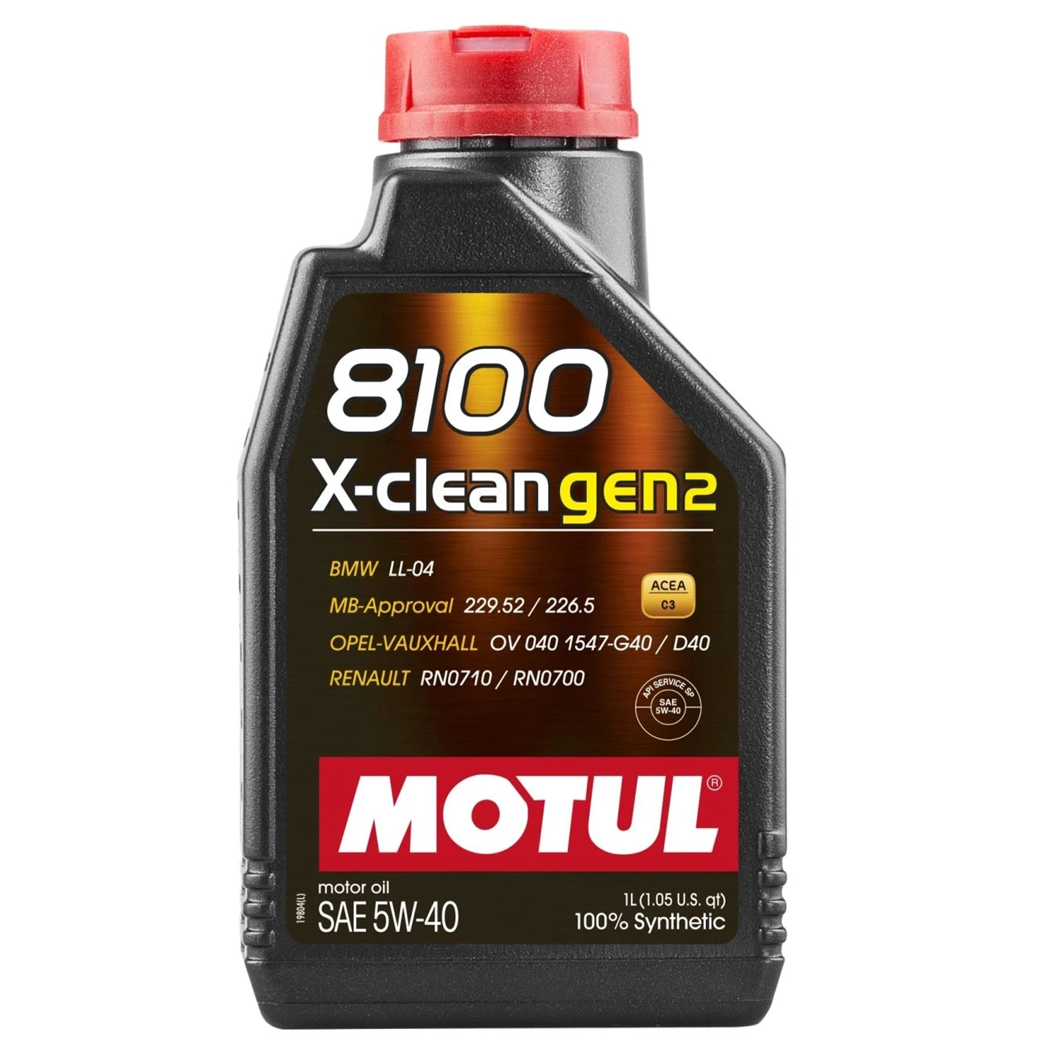 Олива моторна MOTUL 8100 X-clean gen2 5W-40 1 л (854111)