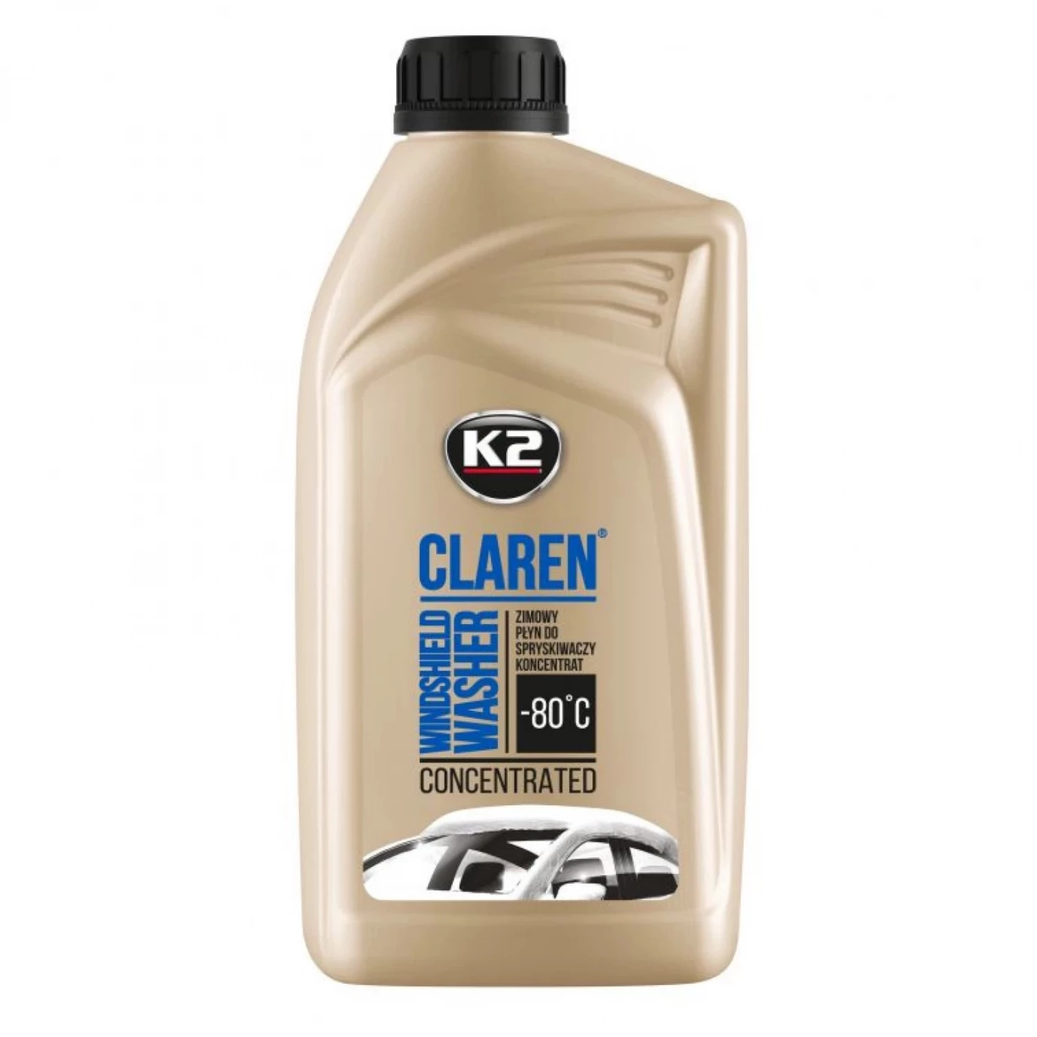 Омивач скла зимовий K2 Claren Windshield Washer -80 °С з нейтральним ароматом концентрат 1 л (K611)