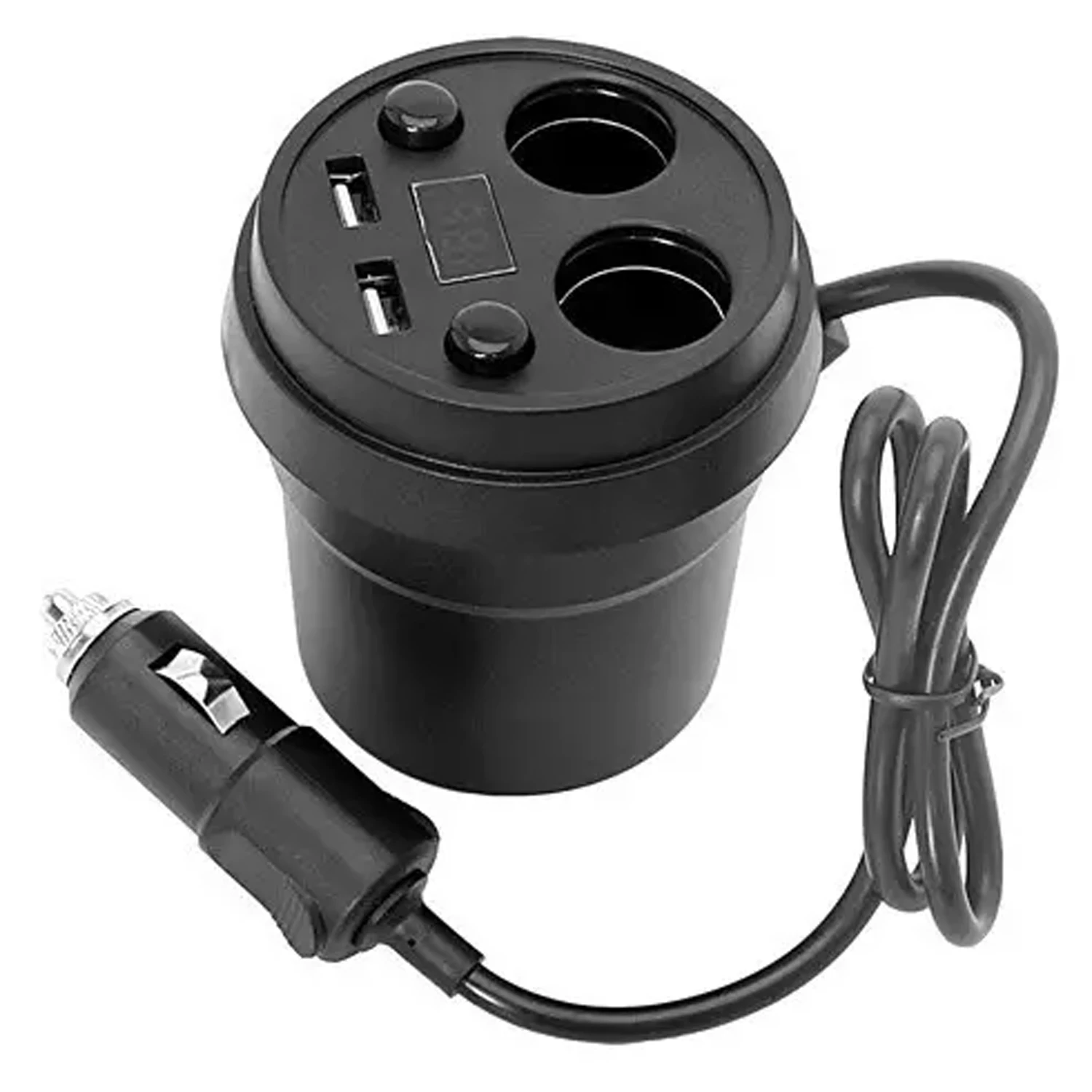 Розгалужувач прикурювача 2 виходи + 1 USB (CRH-162)