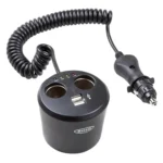 Розгалужувач прикурювача RING 12В 2 виходи + 2 USB (RMS10)