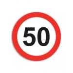 Обмеження швидкості 50 км D=12 см Вініл (2603300102)